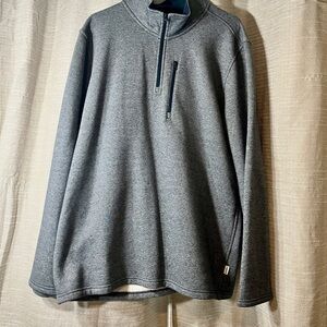 EUC Magellan Men's XL Gray Pullover Quarter-Zip Classic Fit Sweater